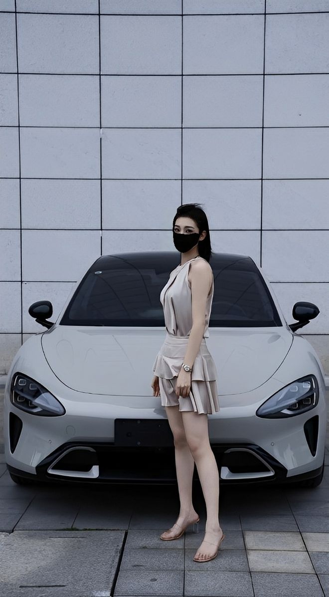 质量都这么高的吗？仙女也就长这样吧冰球突破游戏小米SU7的美女车主(图10)